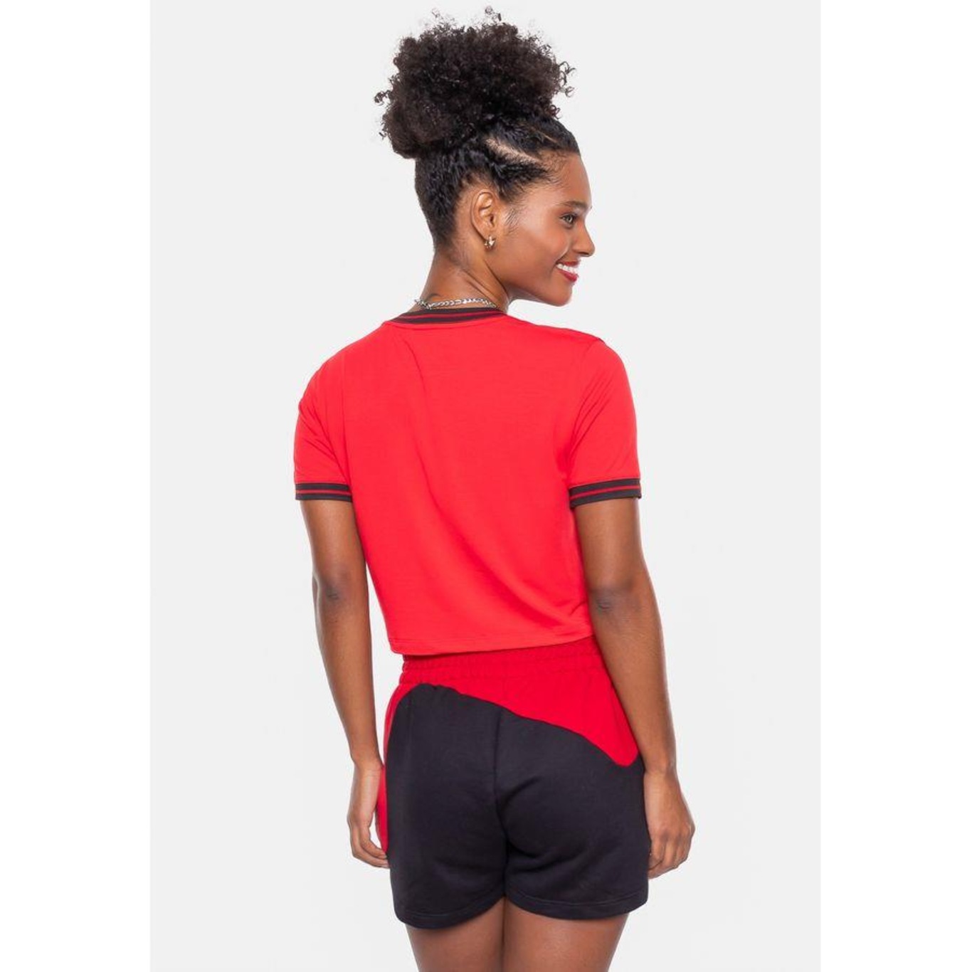 Blusa Cropped Starter Collab Flamengo Oficial - Feminina - Foto 2