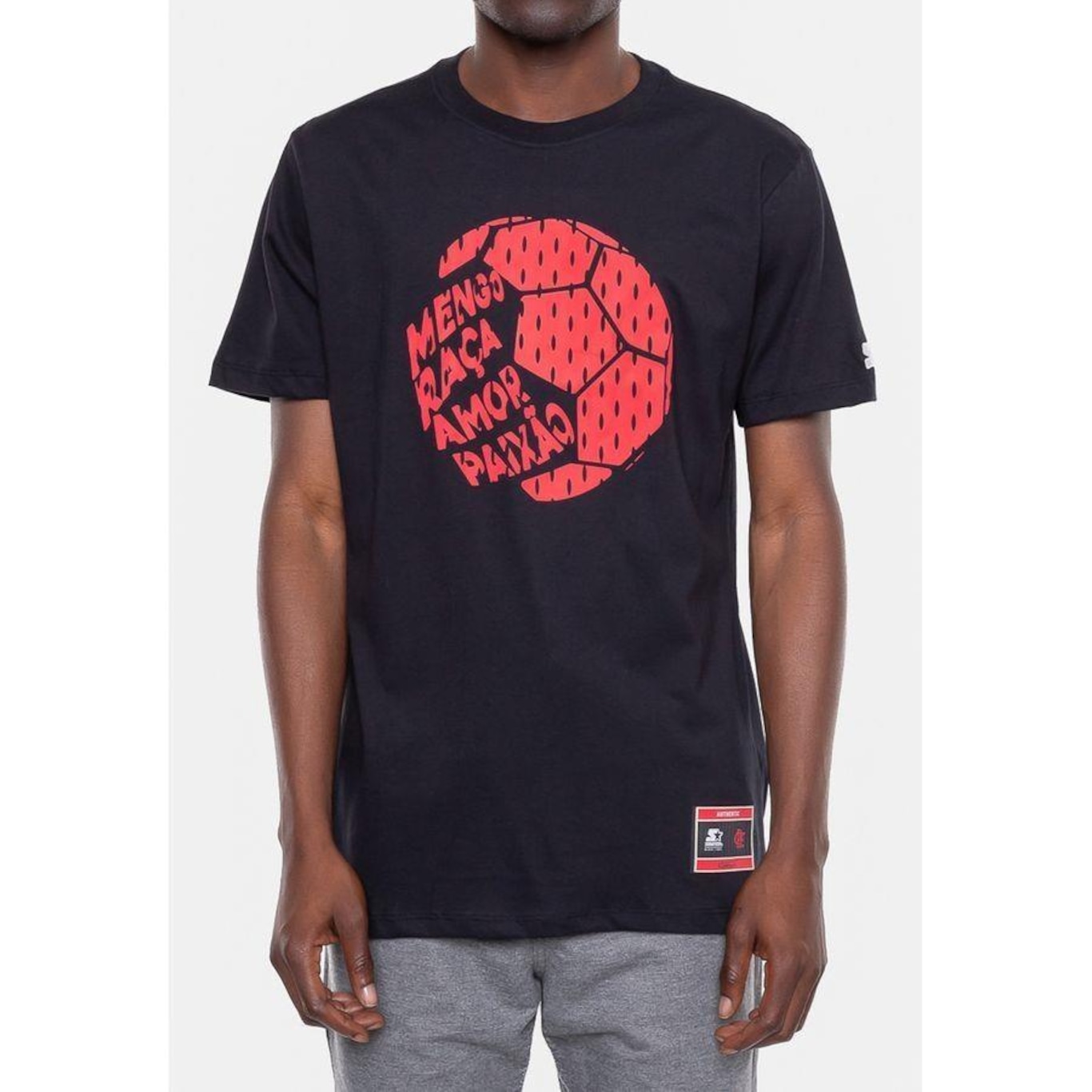 Camiseta Starter Estampada Collab Flamengo Oficial - Masculina - Foto 4