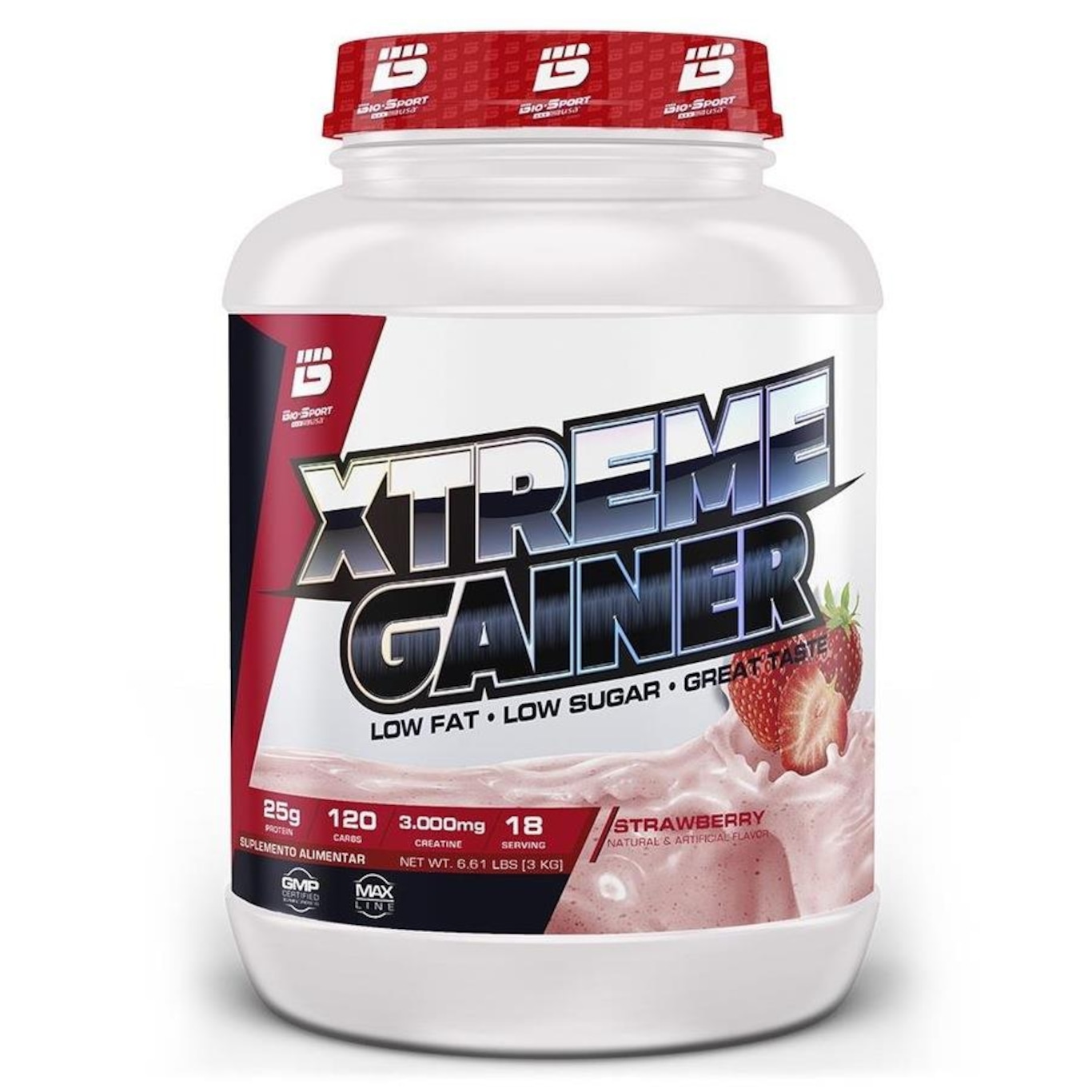 Hipercalórico Massa Xtreme Gainer Bio Sports Usa - 3Kg - Foto 1