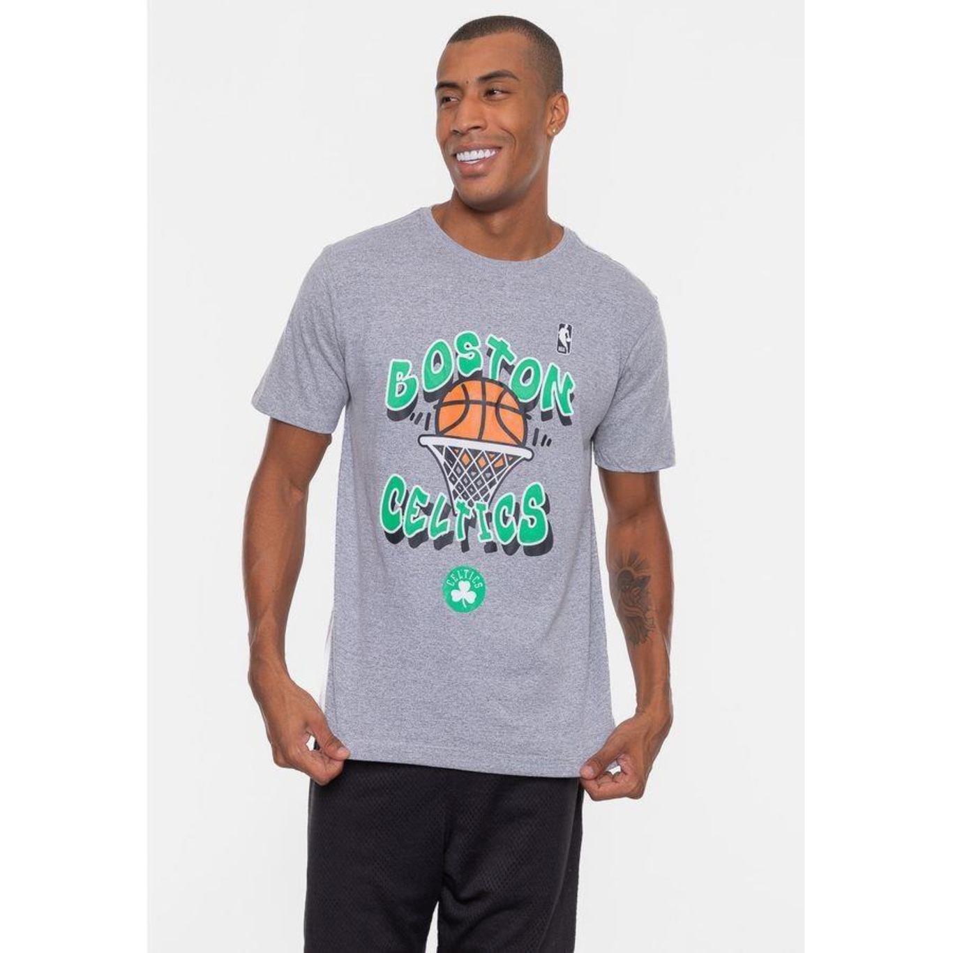 Camiseta Nba Basket Boston Celtics - Masculina - Foto 3