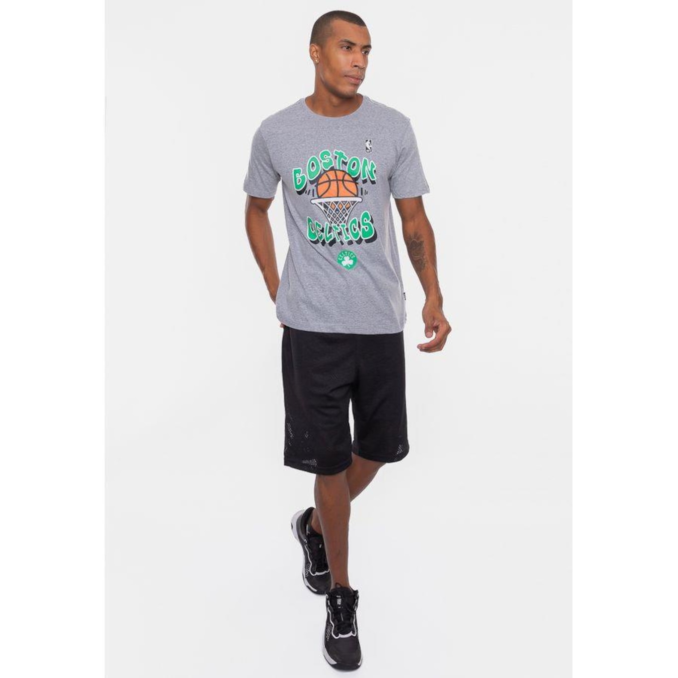 Camiseta Nba Basket Boston Celtics - Masculina - Foto 5