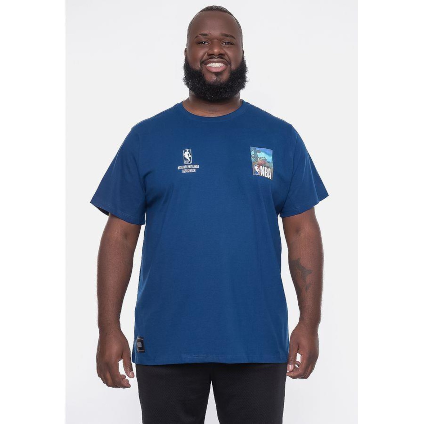 Camiseta Nba Plus Size Photo - Masculina - Foto 2