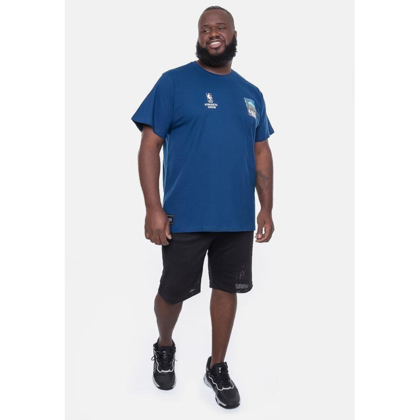 Camiseta Nba Plus Size Photo - Masculina - Foto 3