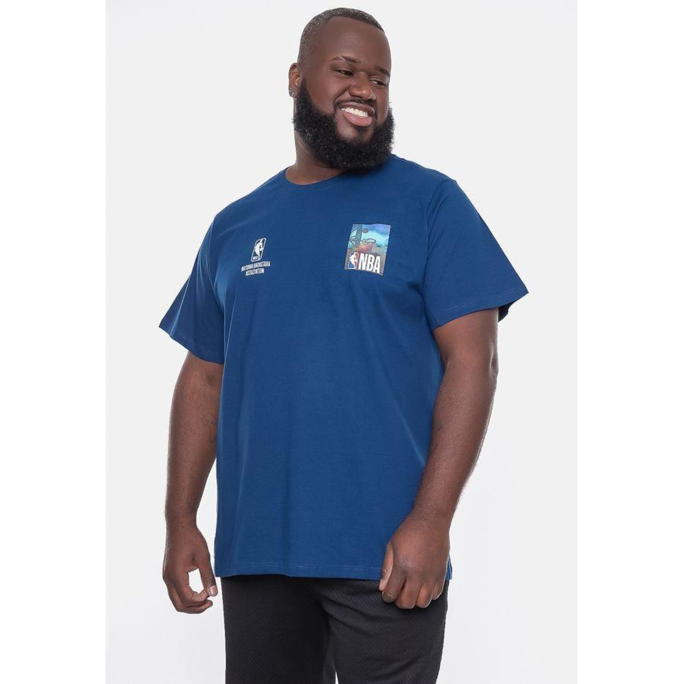 Camiseta Nba Plus Size Photo - Masculina - Foto 4