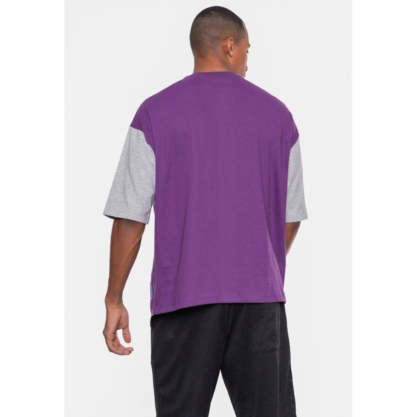 Camiseta Nba Oversized Vintage Los Angeles Lakers - Masculina - Foto 4