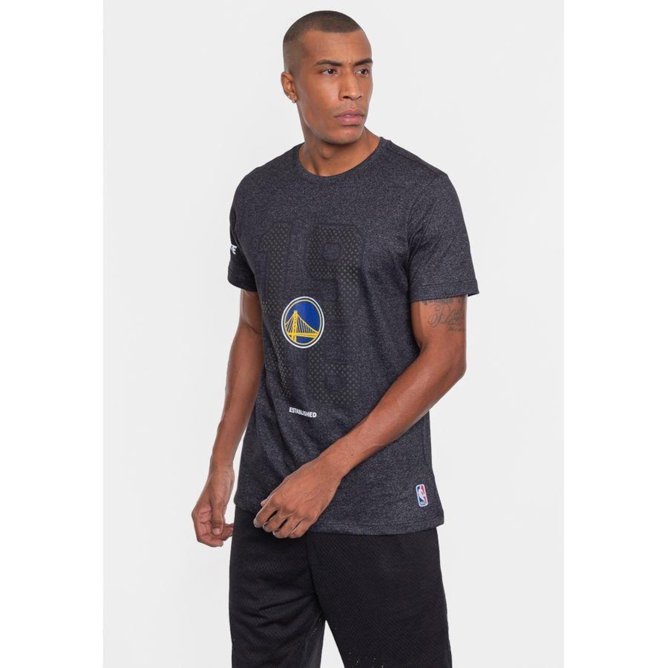 Camiseta Nba Year Golden State Warriors - Masculina - Foto 4