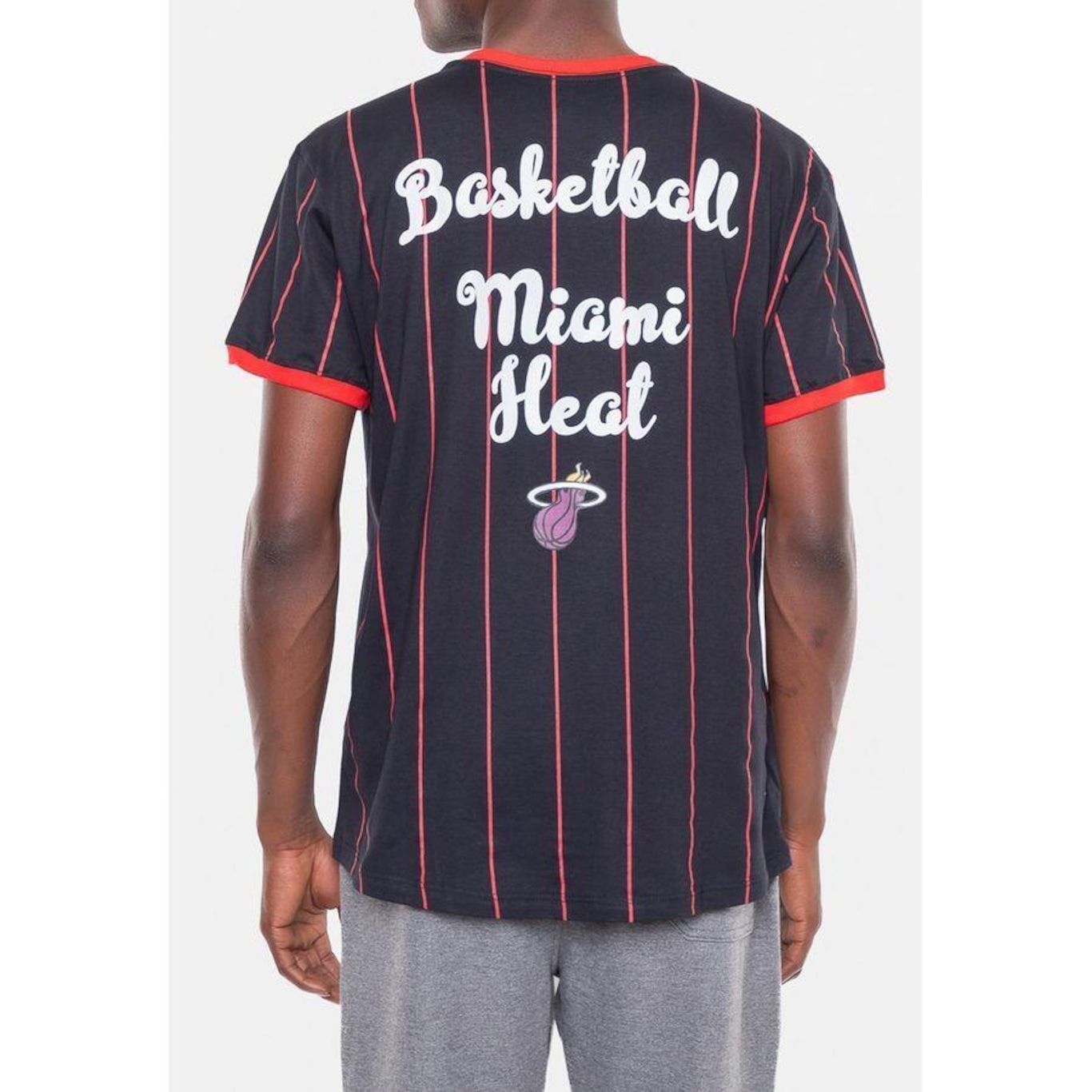 Camiseta Nba Baseball Miami Heat - Masculina - Foto 4