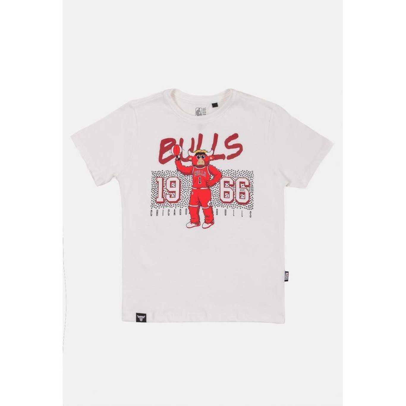 Camiseta Nba Mascot Play Chicago Bulls - Infantil - Foto 1