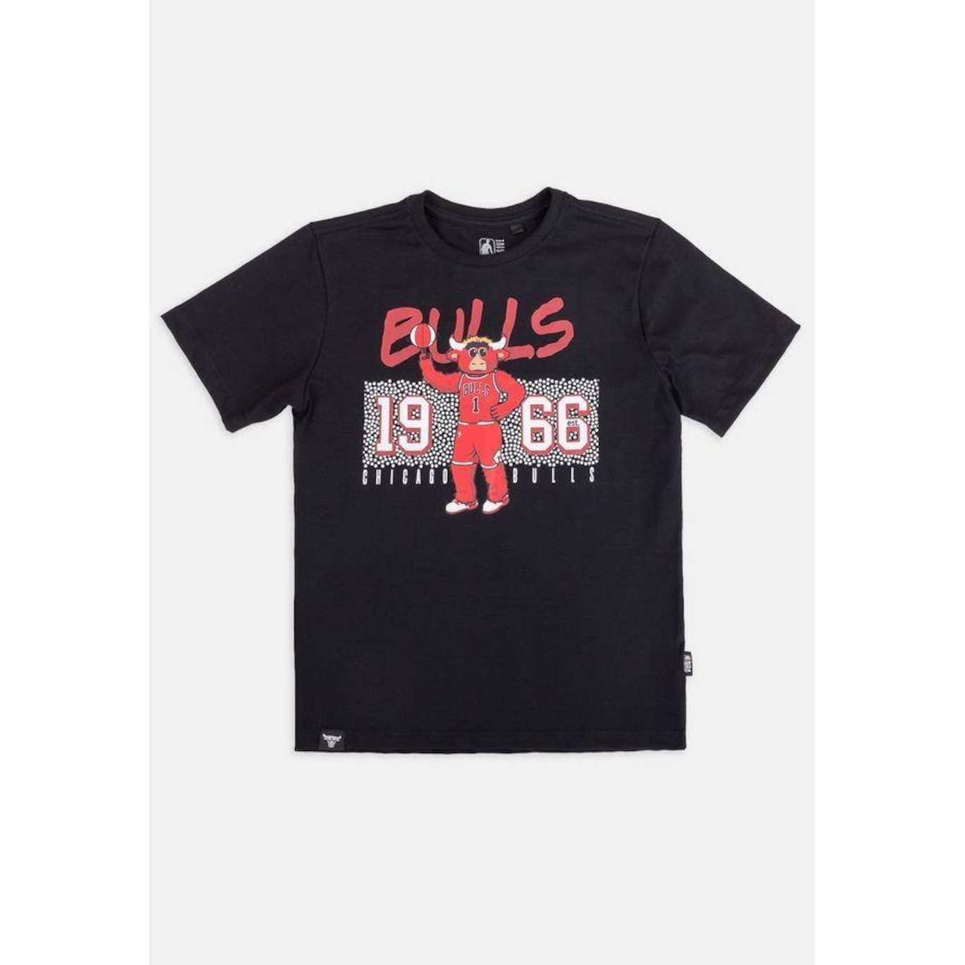 Camiseta Nba Mascot Play Chicago Bulls - Infantil - Foto 1