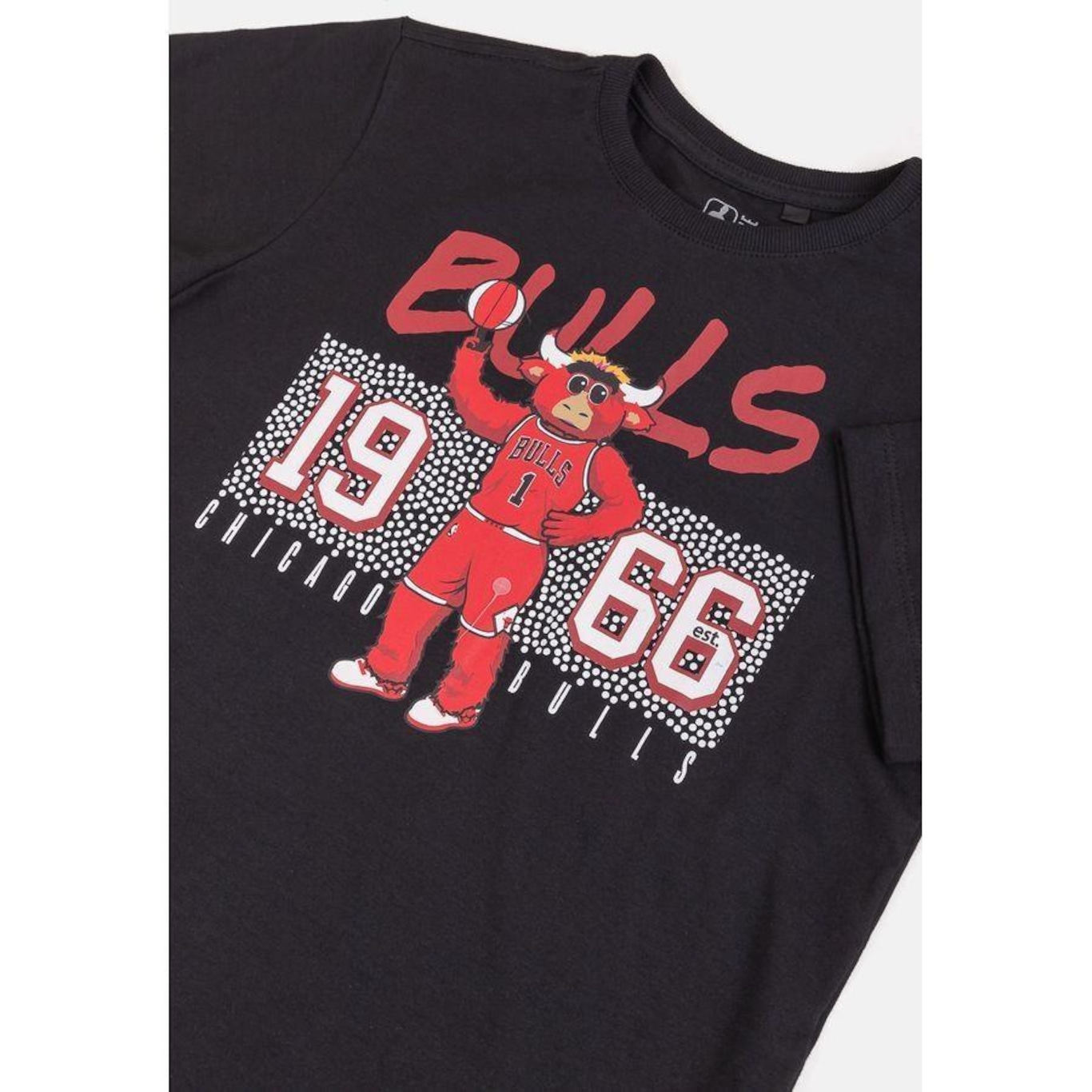 Camiseta Nba Mascot Play Chicago Bulls - Infantil - Foto 2