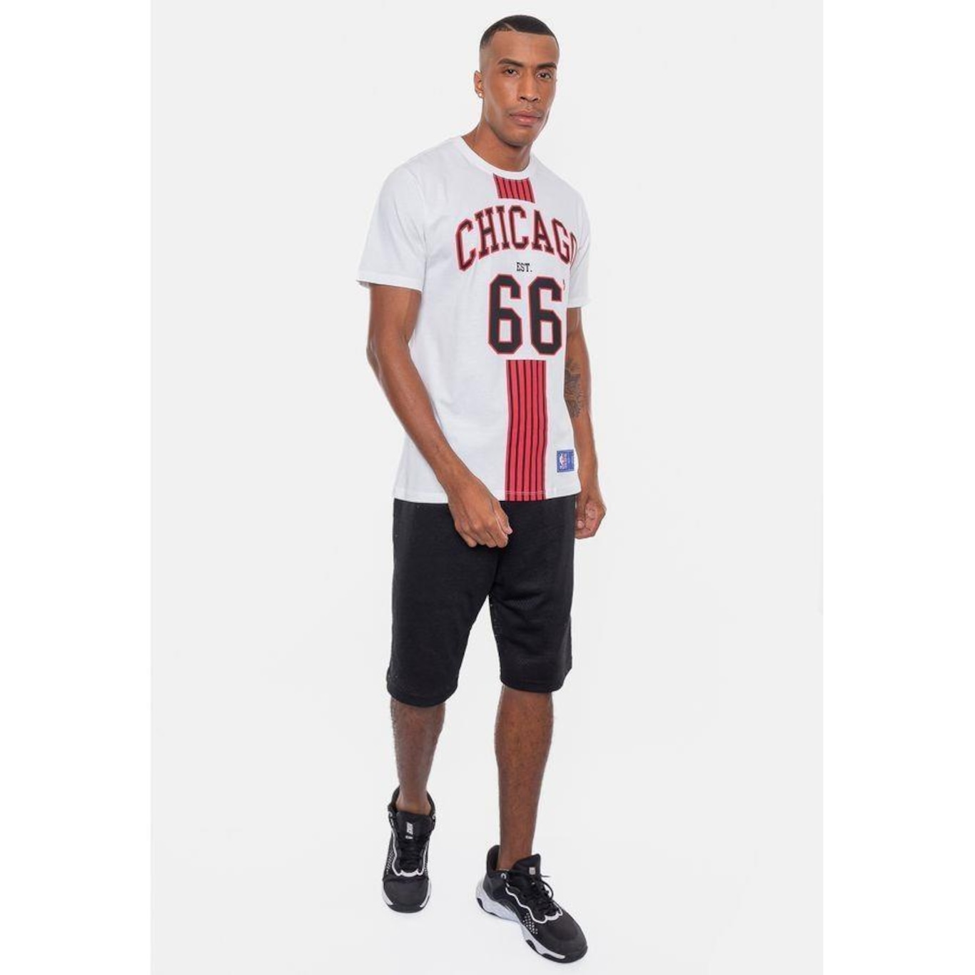 Camiseta Nba City Number Chicago Bulls - Masculina - Foto 1