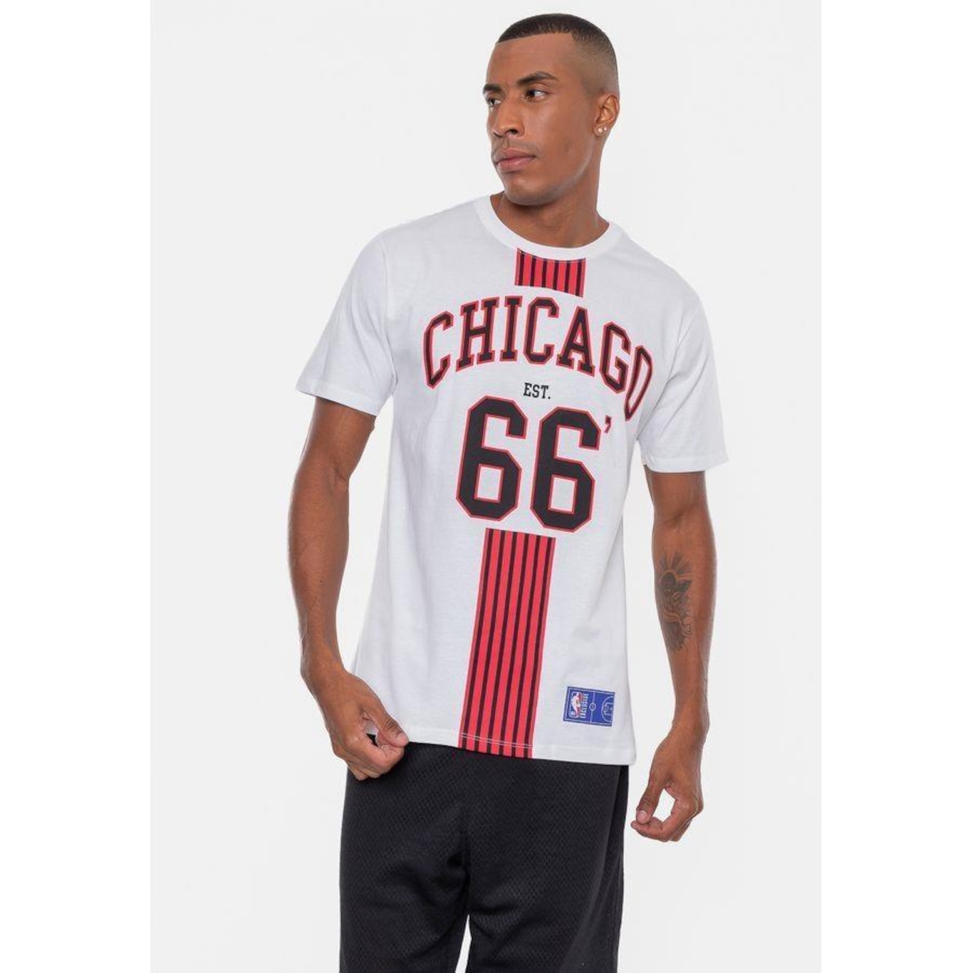 Camiseta Nba City Number Chicago Bulls - Masculina - Foto 3