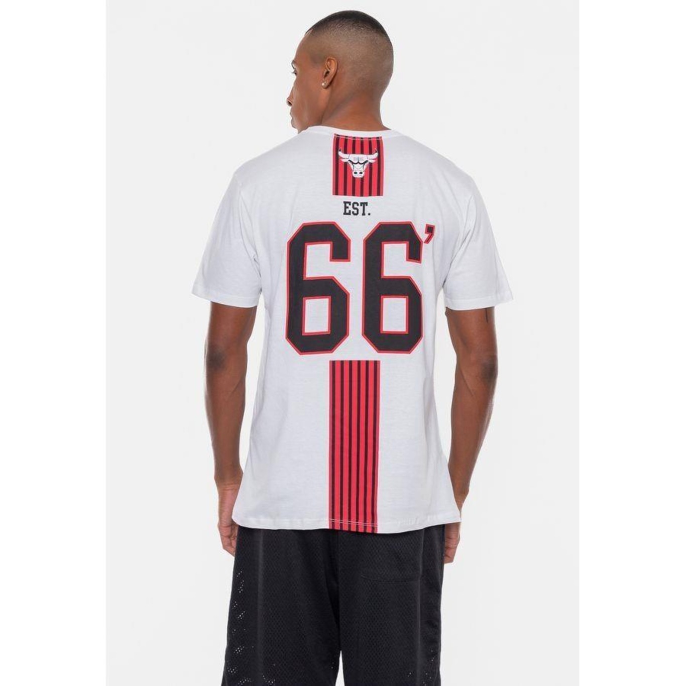 Camiseta Nba City Number Chicago Bulls - Masculina - Foto 4