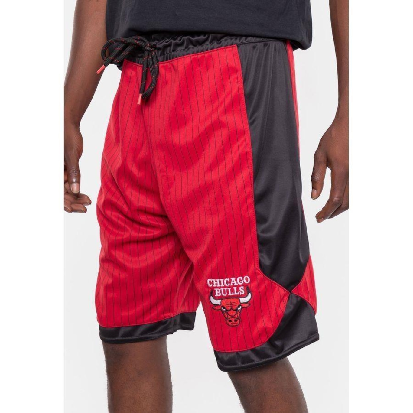 Bermuda Nba Stripe Chicago Bulls Vermelha - Nba - Masculino - Foto 3