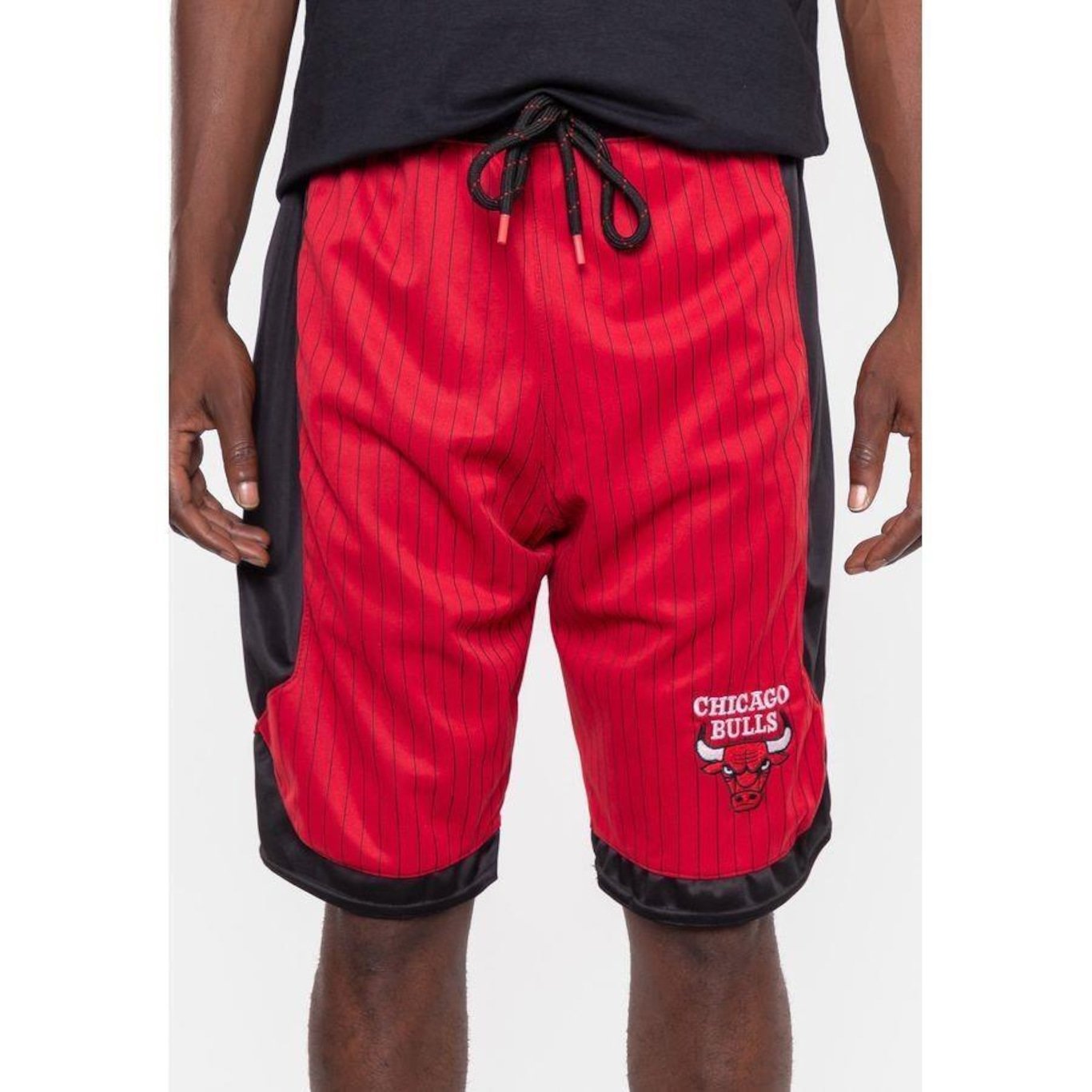 Bermuda Nba Stripe Chicago Bulls Vermelha - Nba - Masculino - Foto 4