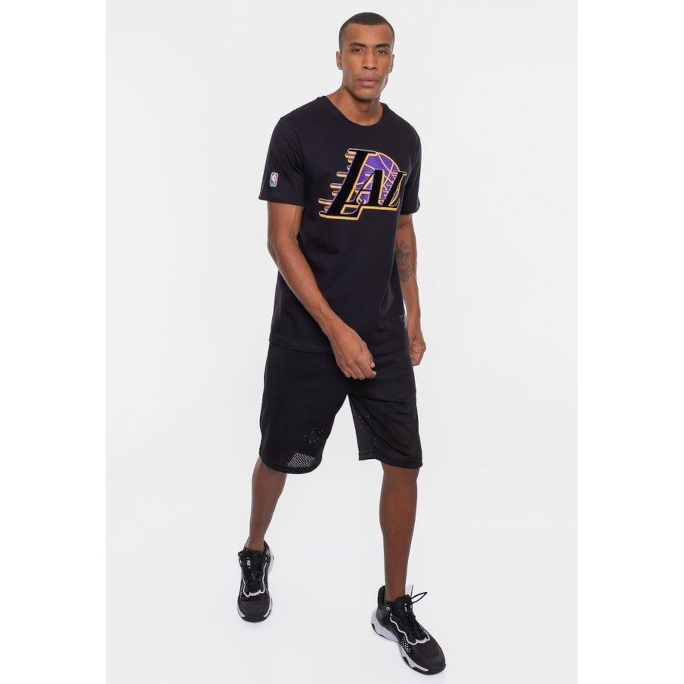 Camiseta Nba Floco Los Angeles Lakers  - Masculina - Foto 1