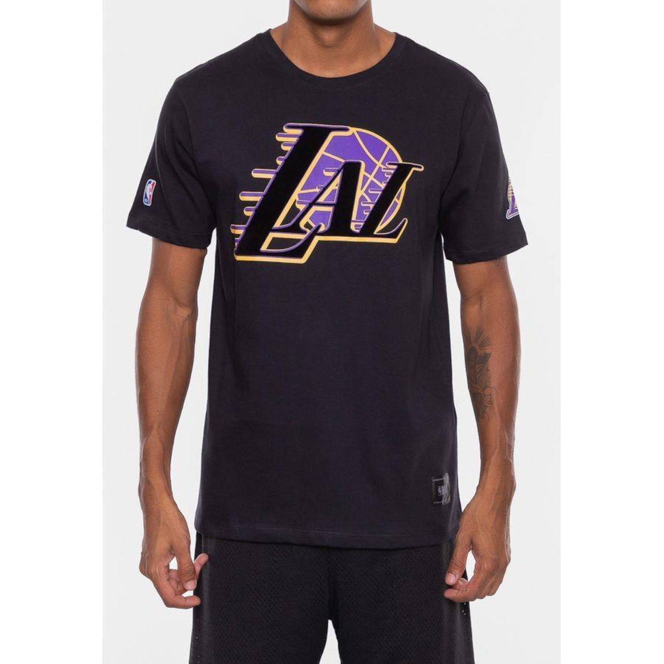 Camiseta Nba Floco Los Angeles Lakers  - Masculina - Foto 2