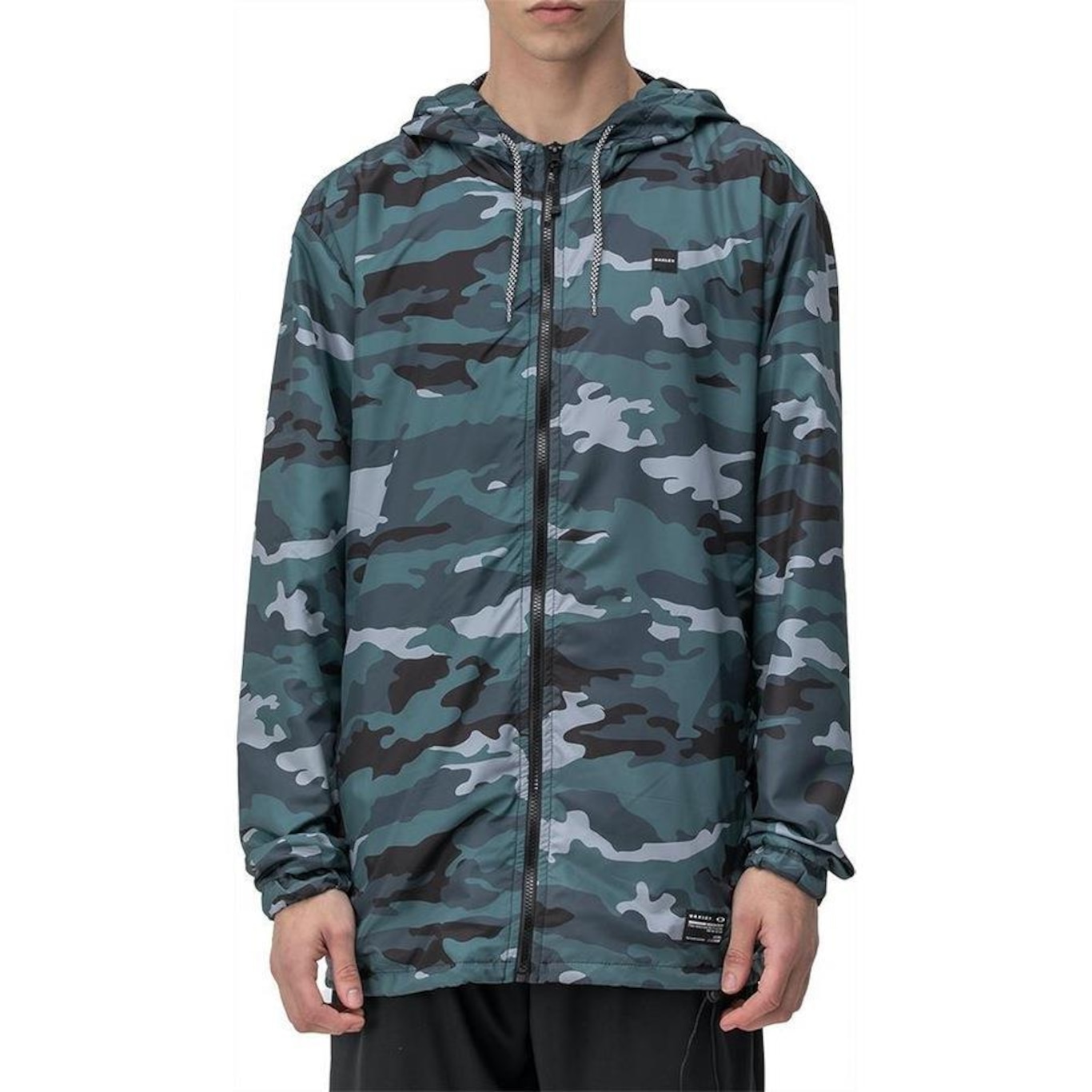 Jaqueta com Capuz Oakley Camo Windbreaker Ii - Masculina - Foto 1