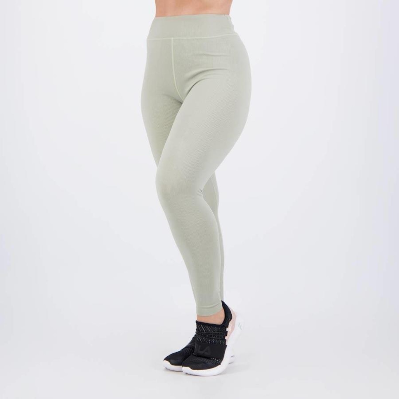 Calça Legging Fila Life Ribbed - Feminina - Foto 1