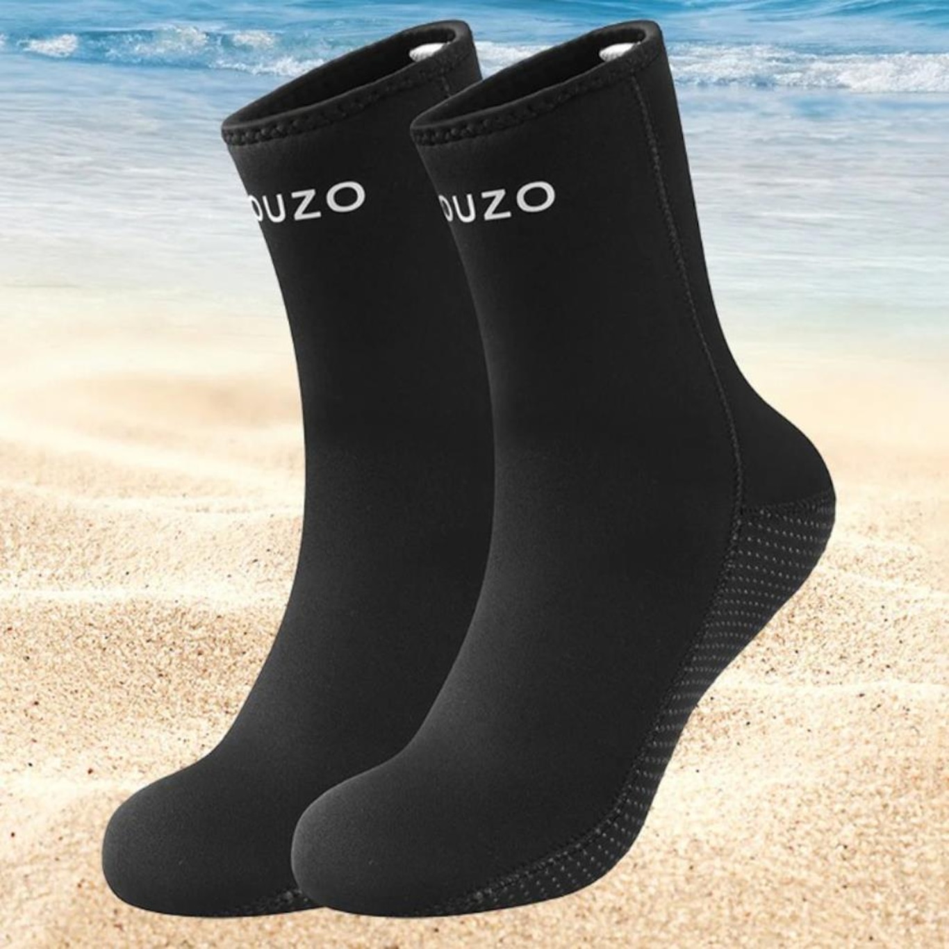 Sapatilha Ouzo Botinha Neoprene Beach Tennis Esportes Areia - Adulto - Foto 5