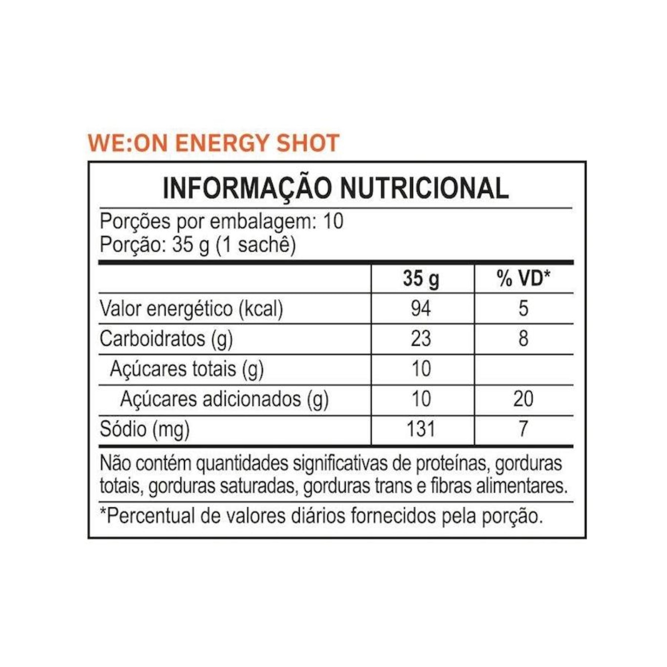 Gel Sachê We:On Energy Shot + Strawberry e Kiwi - Foto 2