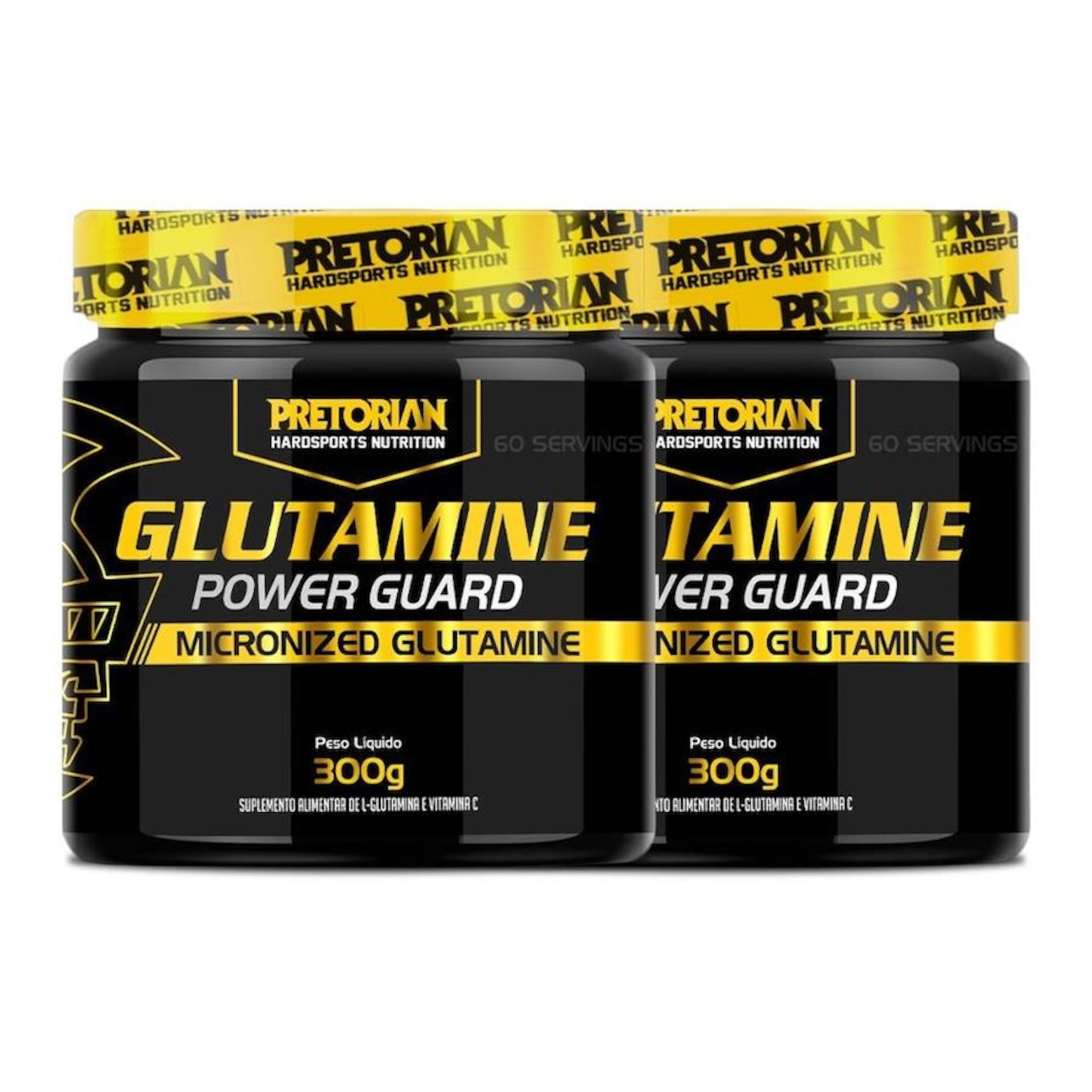 Kit 2X Glutamine Power Guard 300G Pretorian Kit:Kit 2X Glutamine Power Guard 300G Pretorian - Foto 1