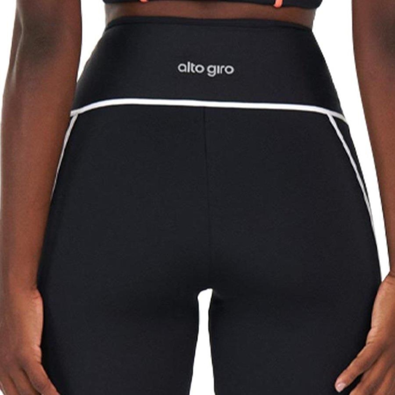 Calça Legging Alto Giro Galões - Feminina - Foto 4