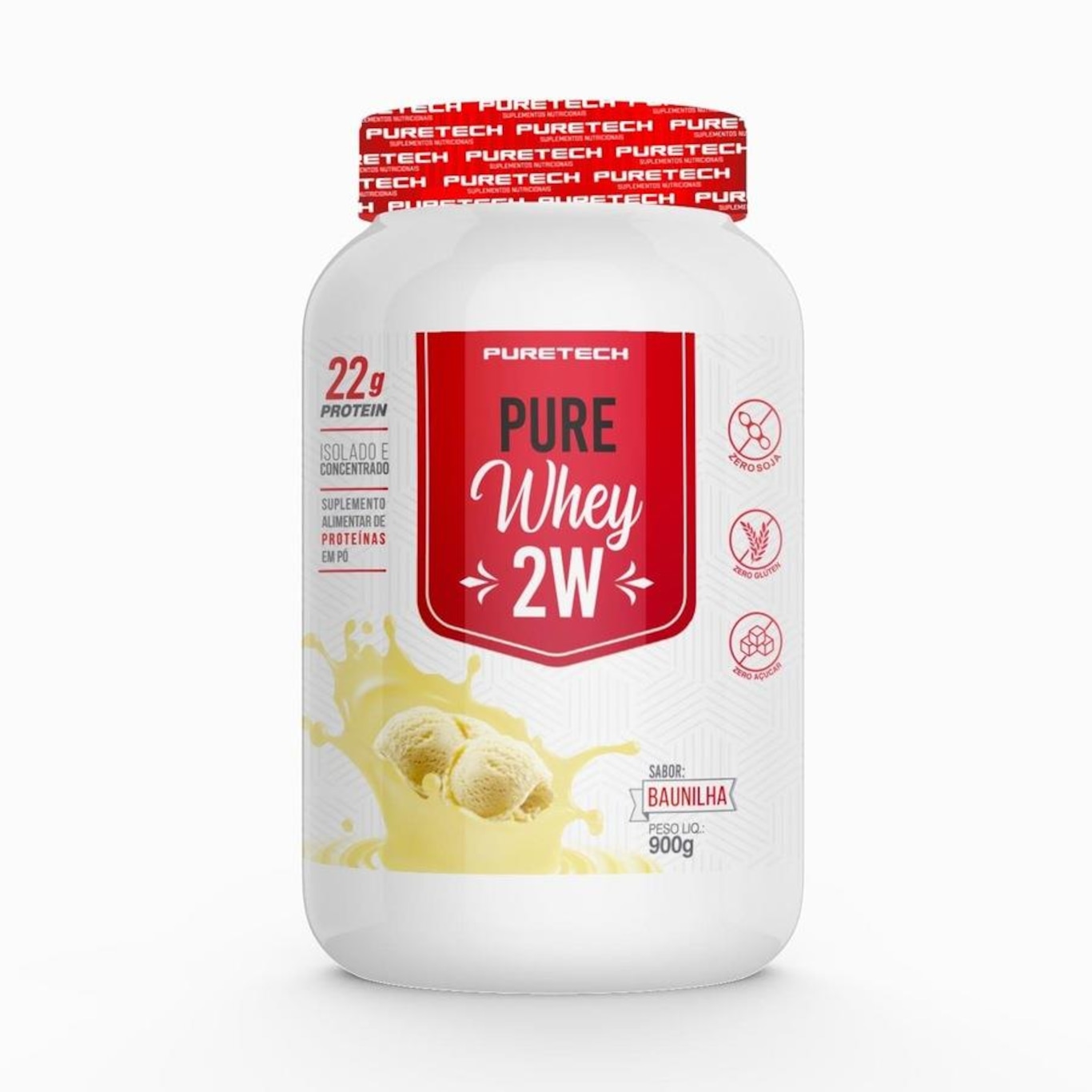 Whey Protein Pure Whey 2W 900G- Puretech - Foto 1