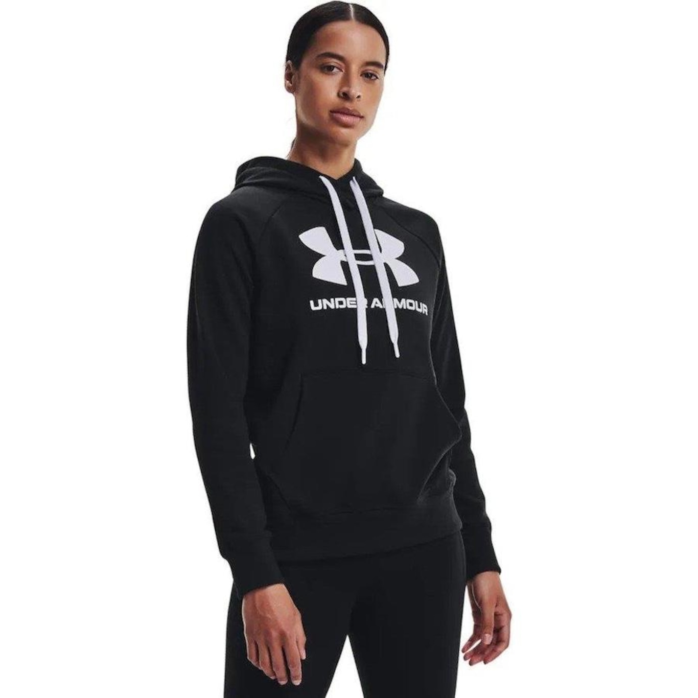 Blusão de Moletom com Capuz Under Armour Rival Fleece Logo - Feminino - Foto 1