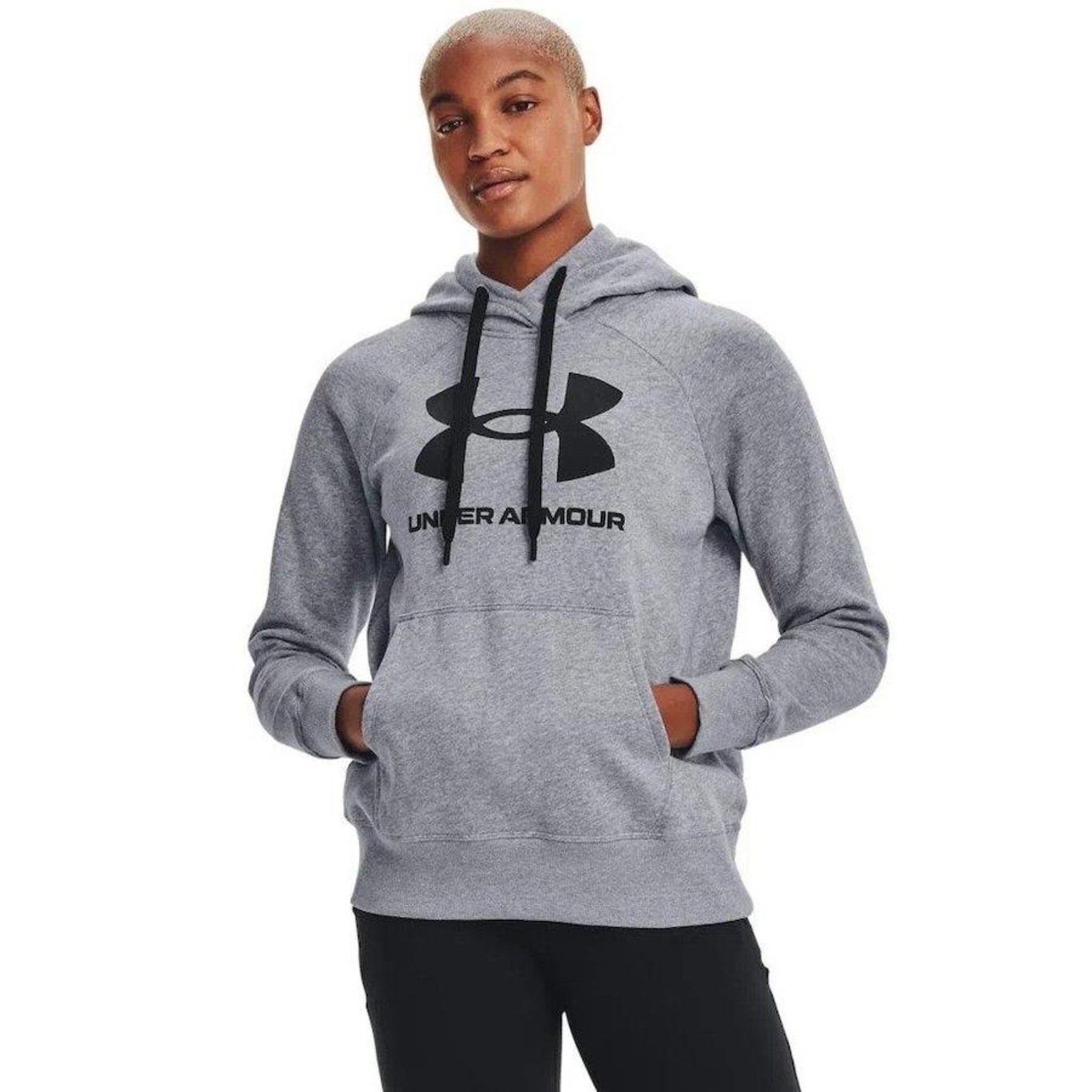 Blusão de Moletom com Capuz Under Armour Rival Fleece Logo - Feminino - Foto 1