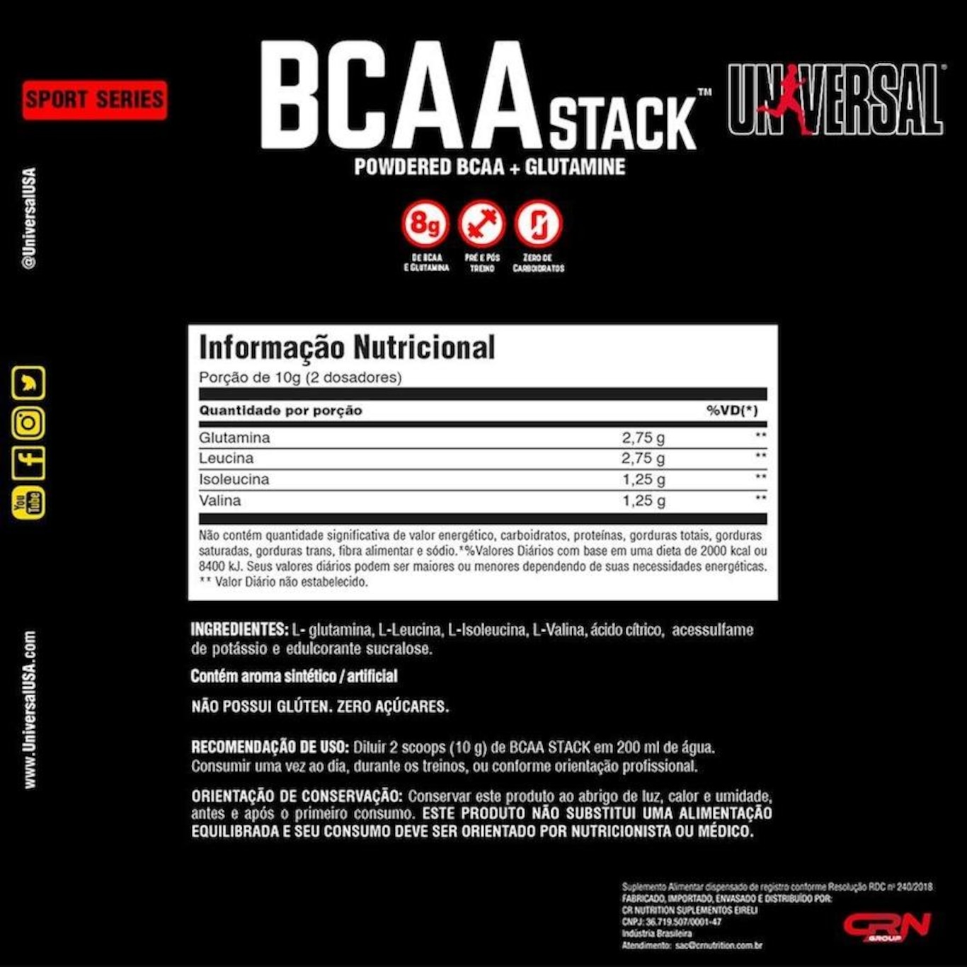 Kit Egg Pro 454g + Bcaa Stack 250g - Universal - Foto 3