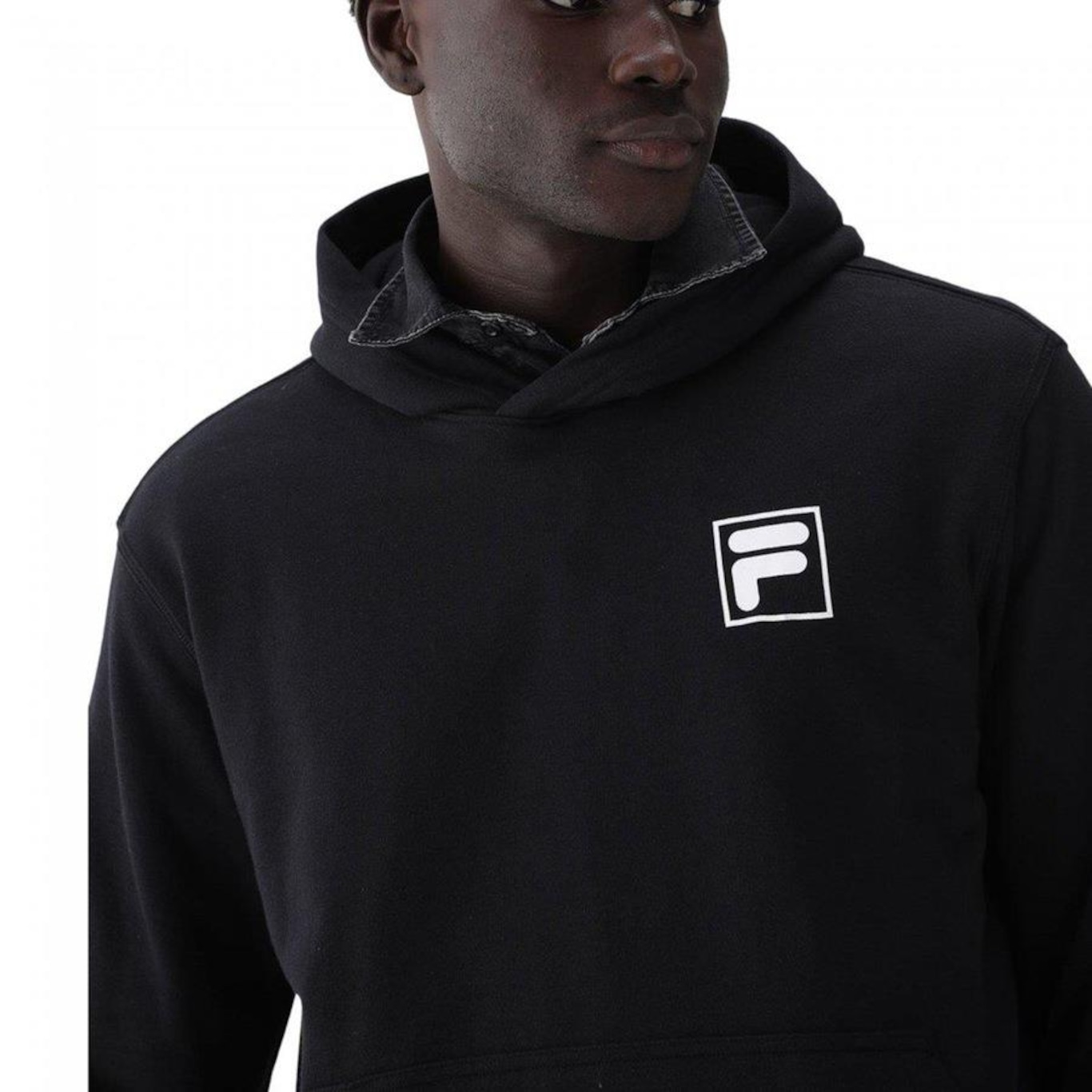 Blusão de Moletom com Capuz Fila F-Box - Masculino - Foto 2