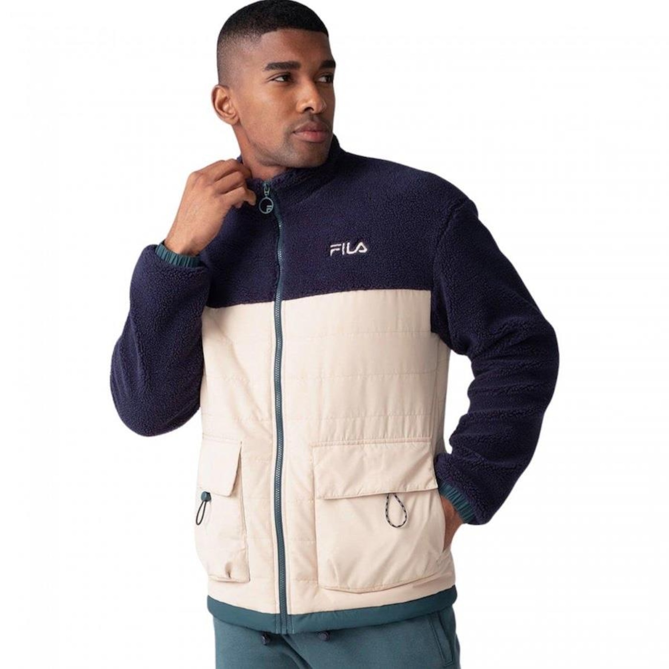 Jaqueta sem Capuz Fila Outer Mix - Masculina - Foto 1