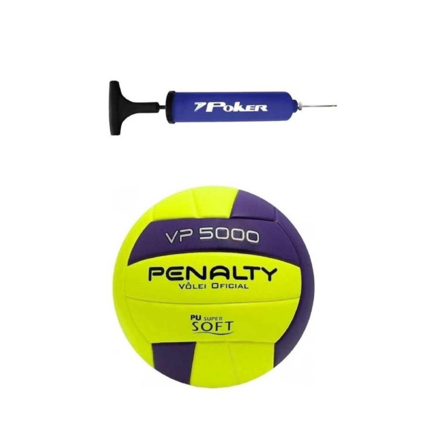 Kit Bola de Vôlei Penalty Vp 5000 + Bomba de Ar - Foto 1