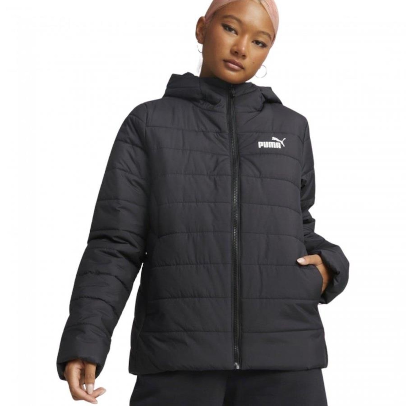 Jaqueta Puffer Puma Padded - Feminina - Foto 1