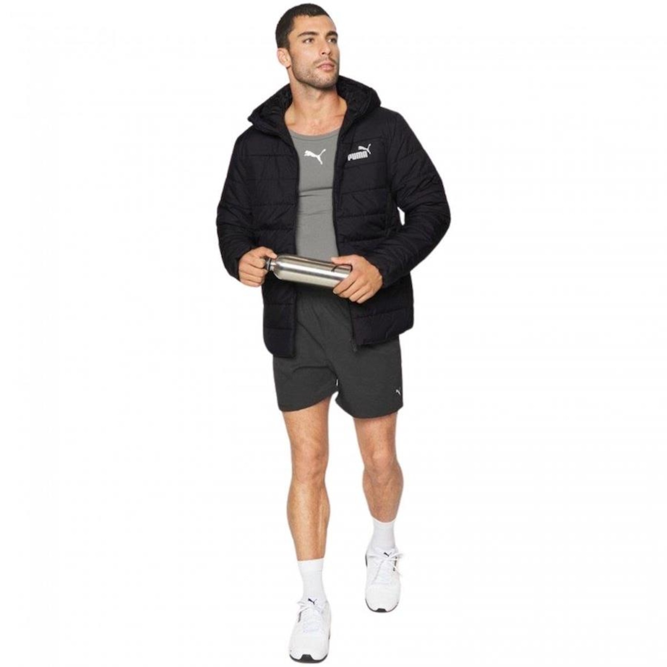 Jaqueta Puffer Puma Padded - Masculina - Foto 2