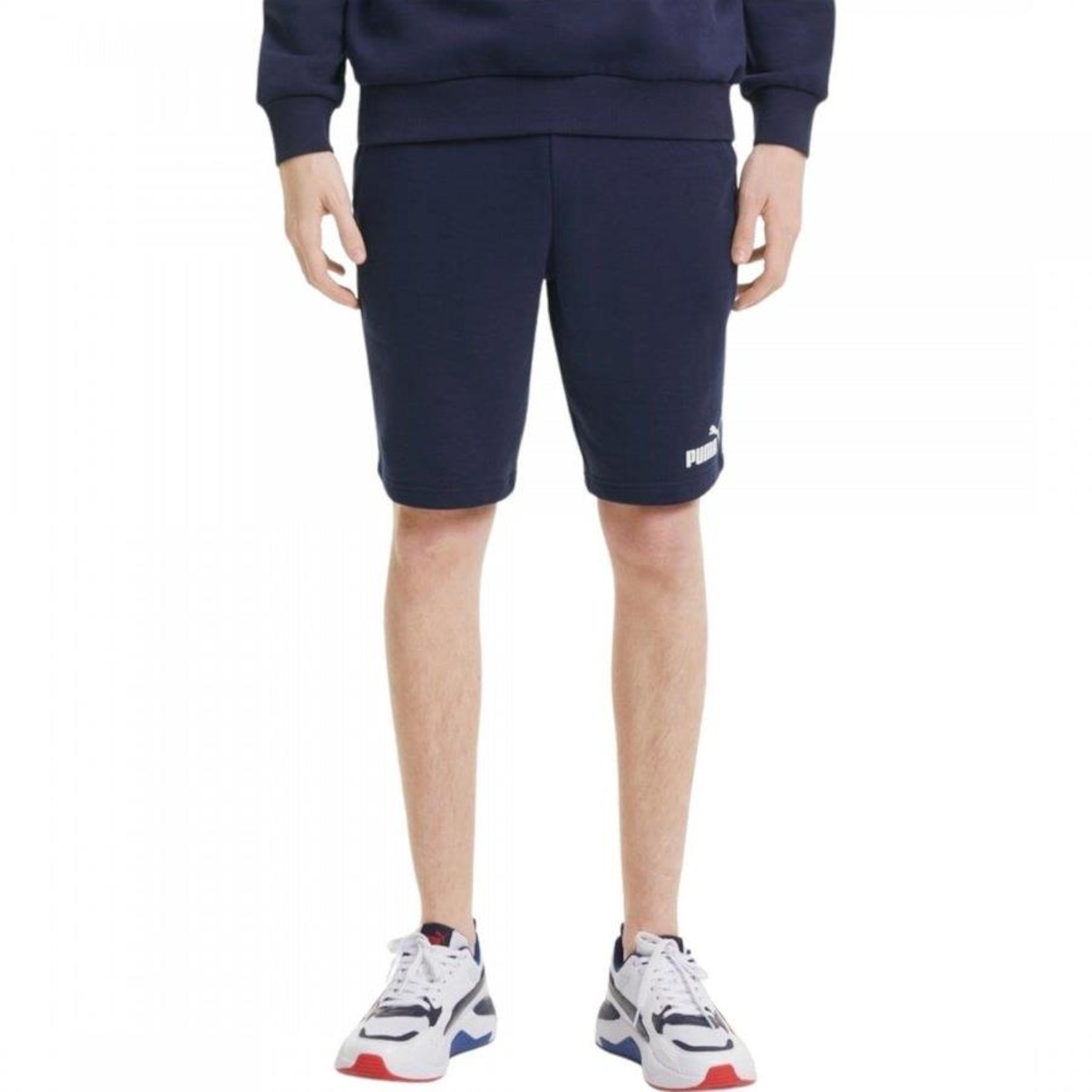 Bermuda de Moletom Puma Básica - Masculina - Foto 1