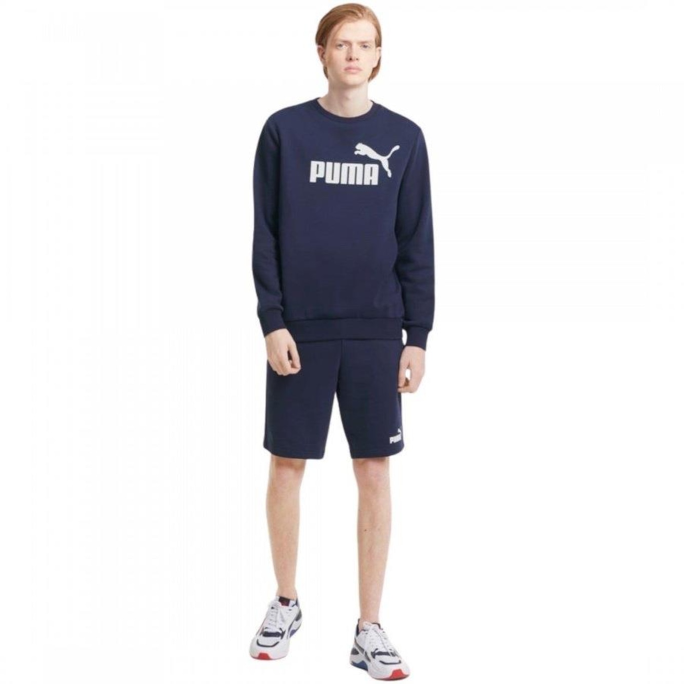 Bermuda de Moletom Puma Básica - Masculina - Foto 3