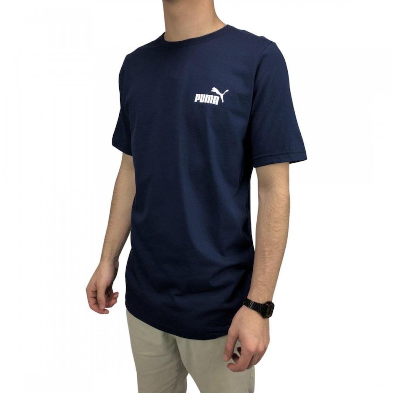 Camiseta Puma Small Essential Logo - Masculina - Foto 3