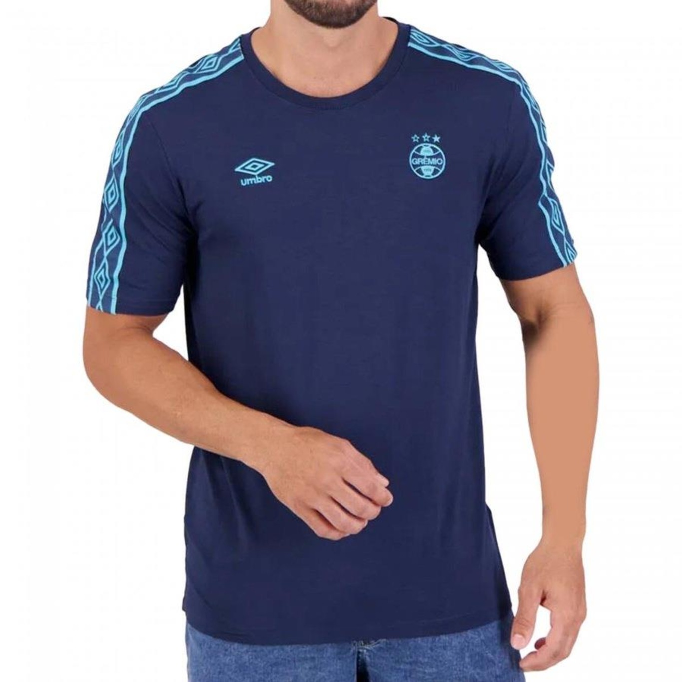 Camisa do Grêmio 2024 Umbro Concentração - Masculina - Foto 1