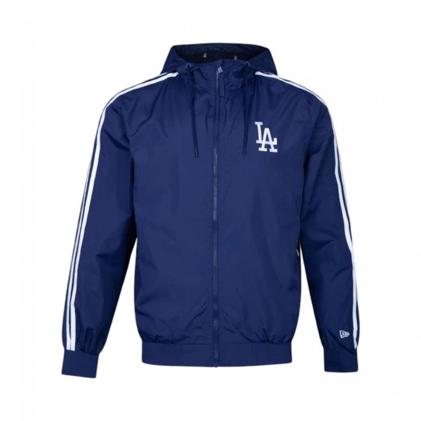 Jaqueta Corta Vento New Era Windbreaker Los Angeles Dodgers Hiphop - Masculina - Foto 1