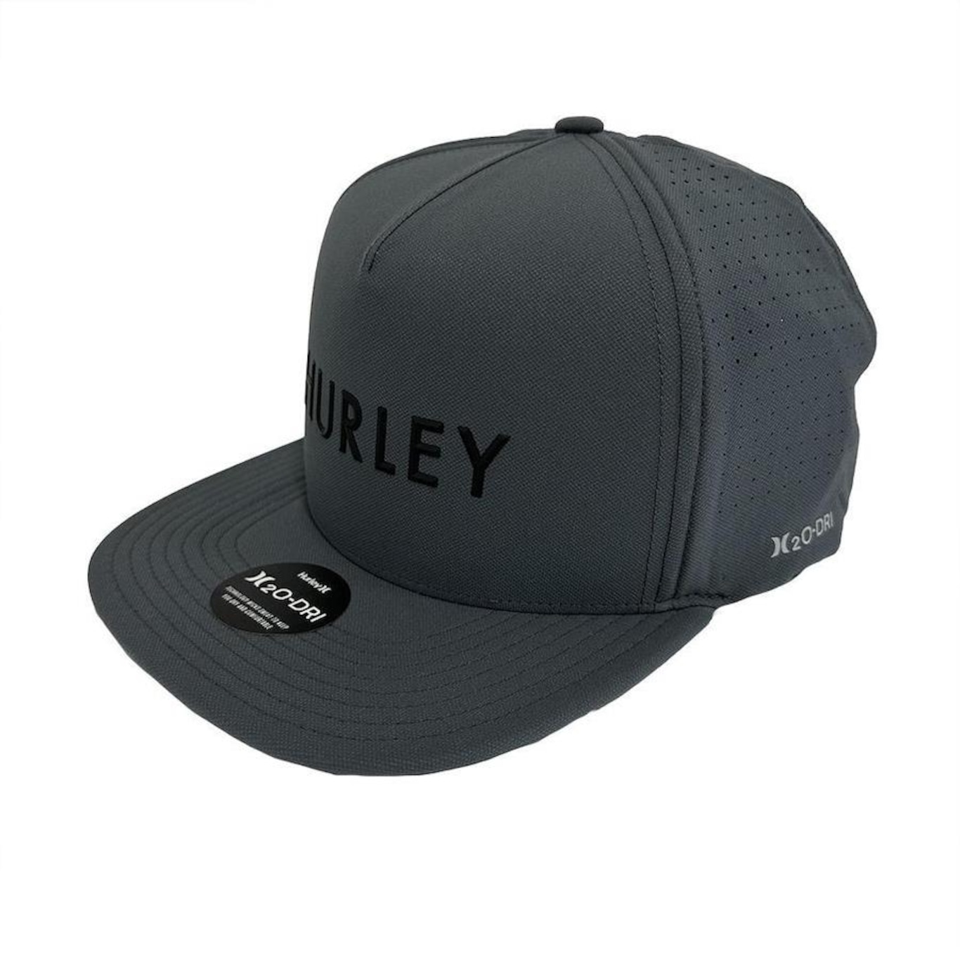 Boné Aba Reta Hurley Flat Rubber Imp Wt24 - Snapback - Adulto - Foto 1