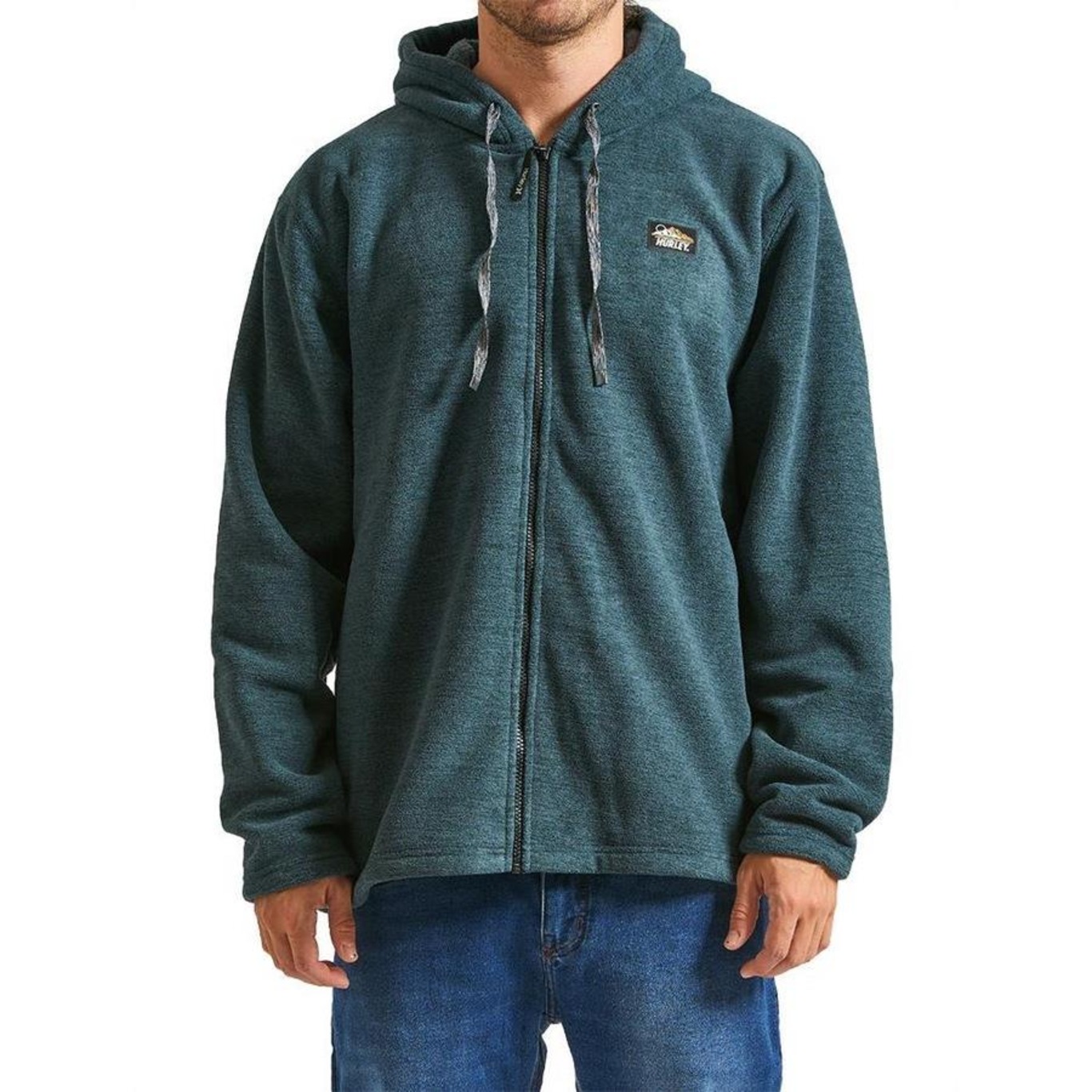 Blusão com Capuz Hurley Aberta Canyon Burrito Full Zip Wt24 - Masculino - Foto 1