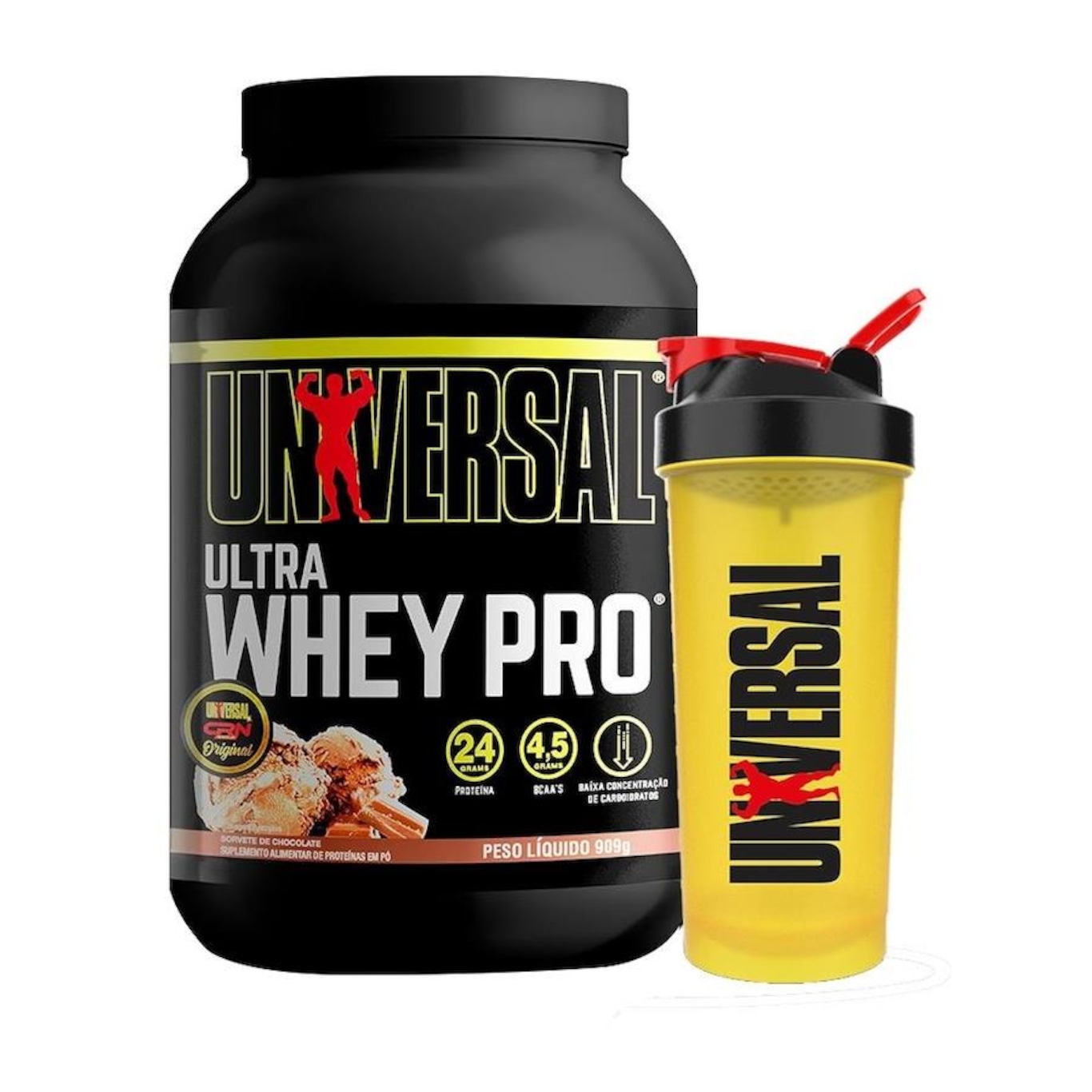 Whey Ultra Whey Pro 900G + Coqueteleira 600Ml - Universal - Foto 1