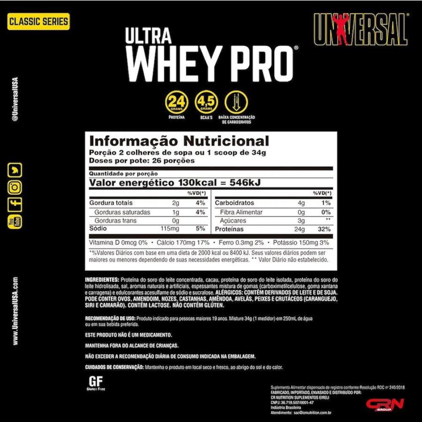 Whey Ultra Whey Pro 900G + Coqueteleira 600Ml - Universal - Foto 2