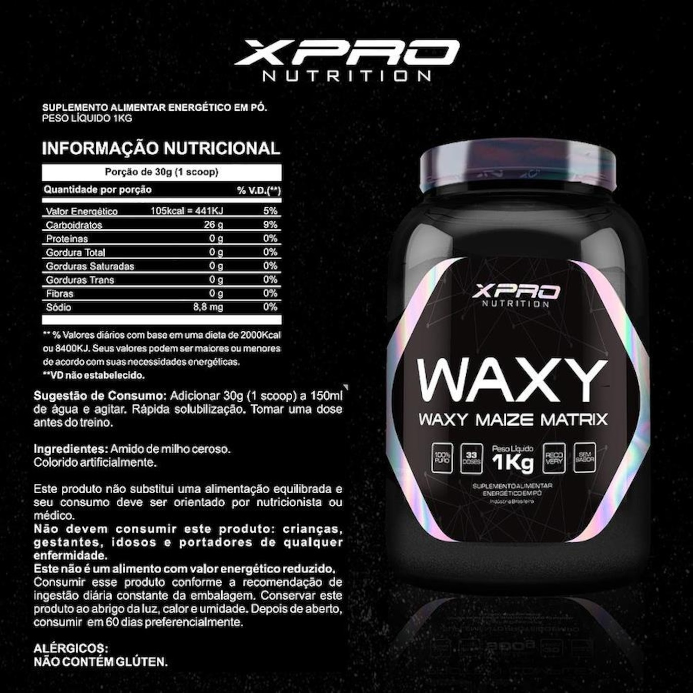 Kit Egg Pro 454G - Universal + Waxy Maize 1Kg - Xpro Nutrition - Foto 3