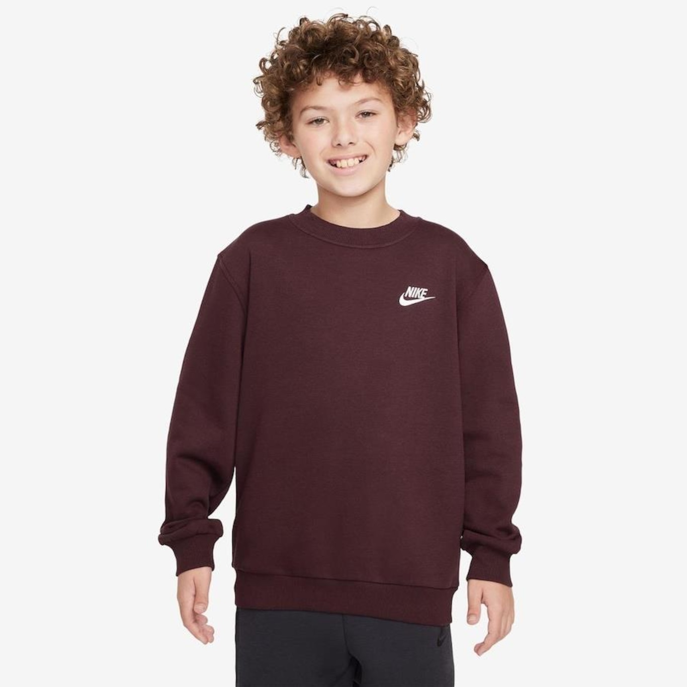 Blusão Nike Sportswear Club Fleece - Infantil - Foto 1