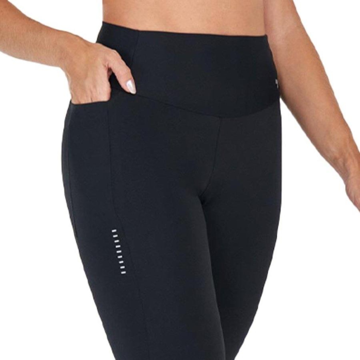 Calça Legging Alto Giro Refletível Feminina - Foto 4