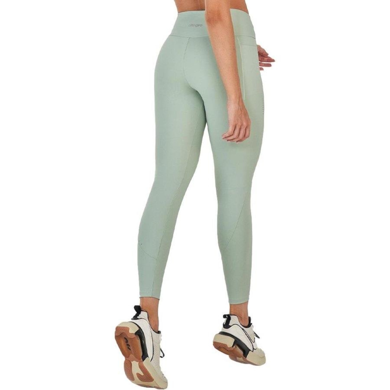 Calça Legging Alto Giro Refletível Feminina - Foto 2