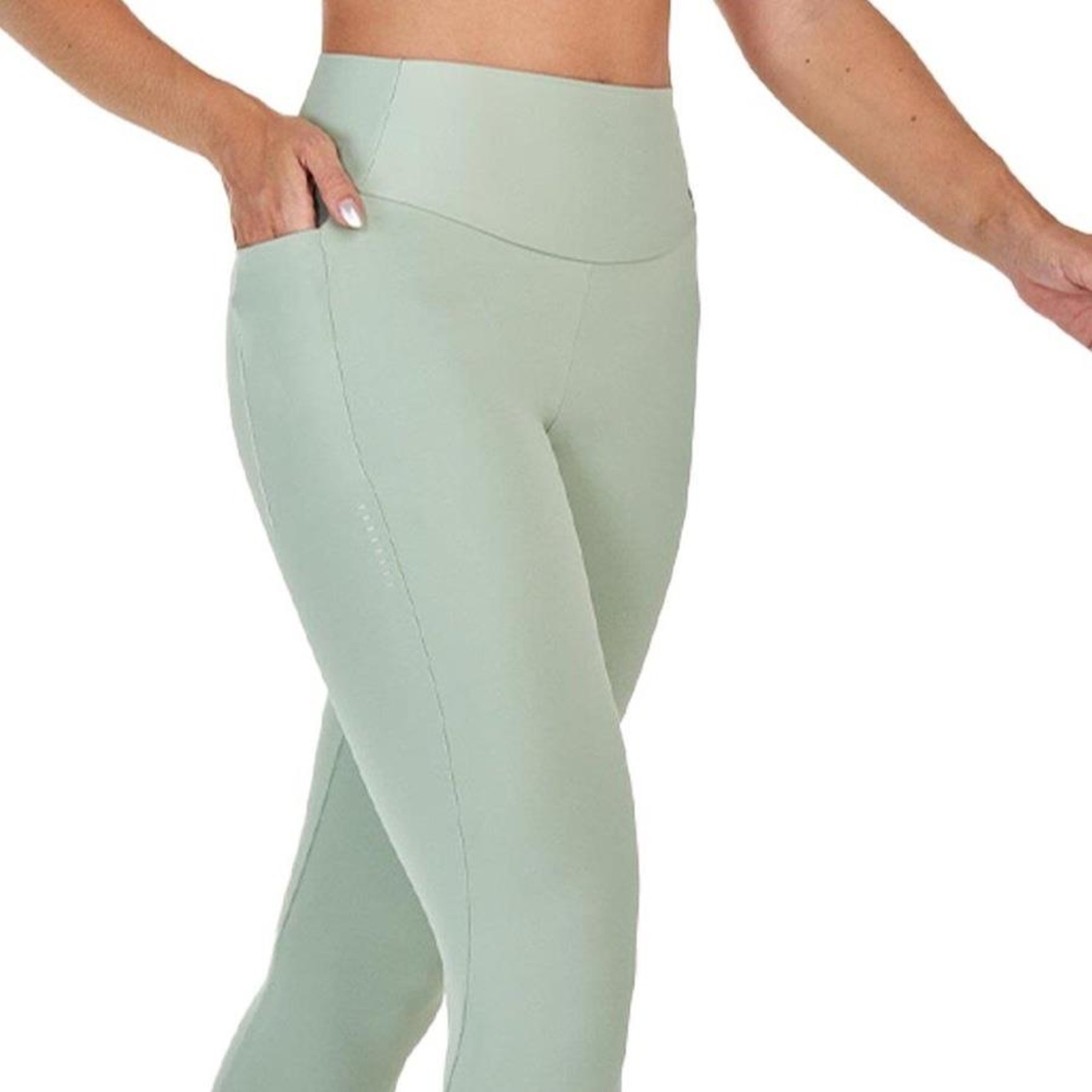 Calça Legging Alto Giro Refletível Feminina - Foto 3